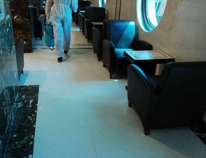 حملات تعقيم موسعة وشامله بالمطارات المصرية ومبني مصر للطيران للصيانة و الأكاديمية المصرية لعلوم الطيران .