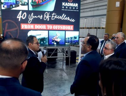 رئيس الوزراء يشهد افتتاح مشروع شركة "كادمار انترناشيونال للنقل الدولي واللوجيستيات"