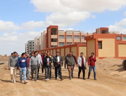 رئيس جهاز مدينة السادات يقوم بجولات تفقدية بالمشروعات الجارية بالمدينة