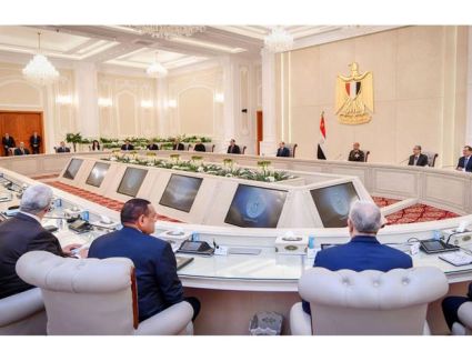 الرئيس السيسي يجتمع برئيس مجلس الوزراء وأعضاء الحكومة